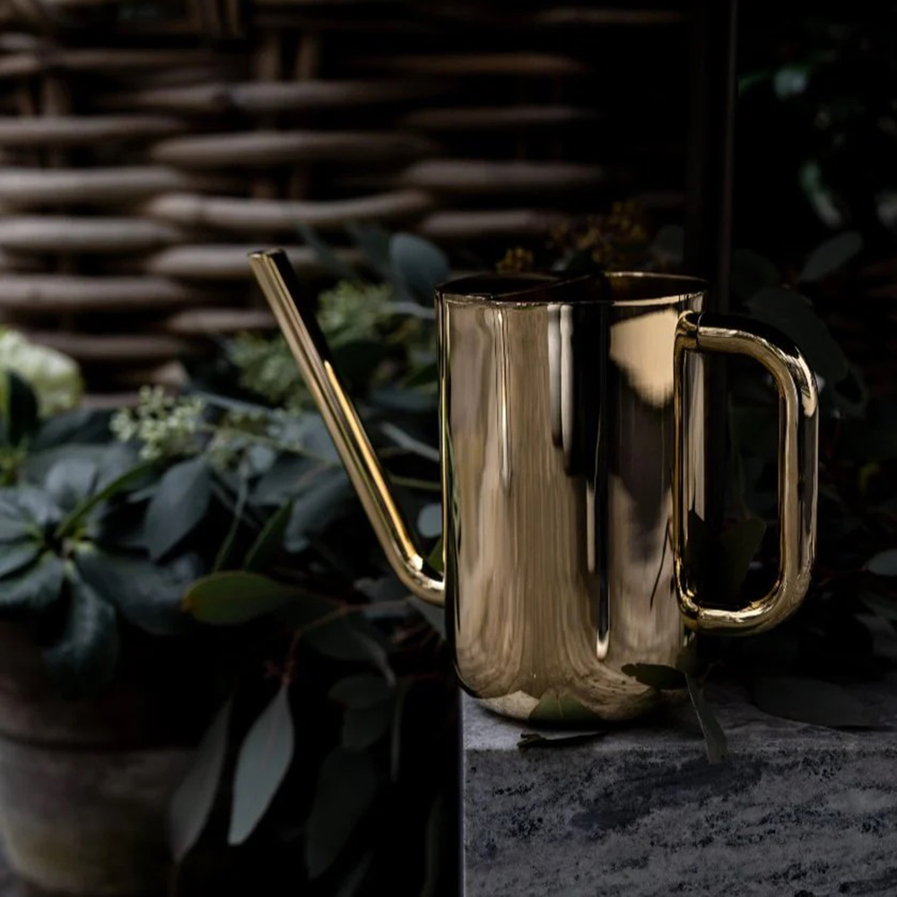 DT520 鍍金 刻草花流水紋 銅湯沸 Nurture 黃銅澆水壺| 北歐櫥窗NORDIC