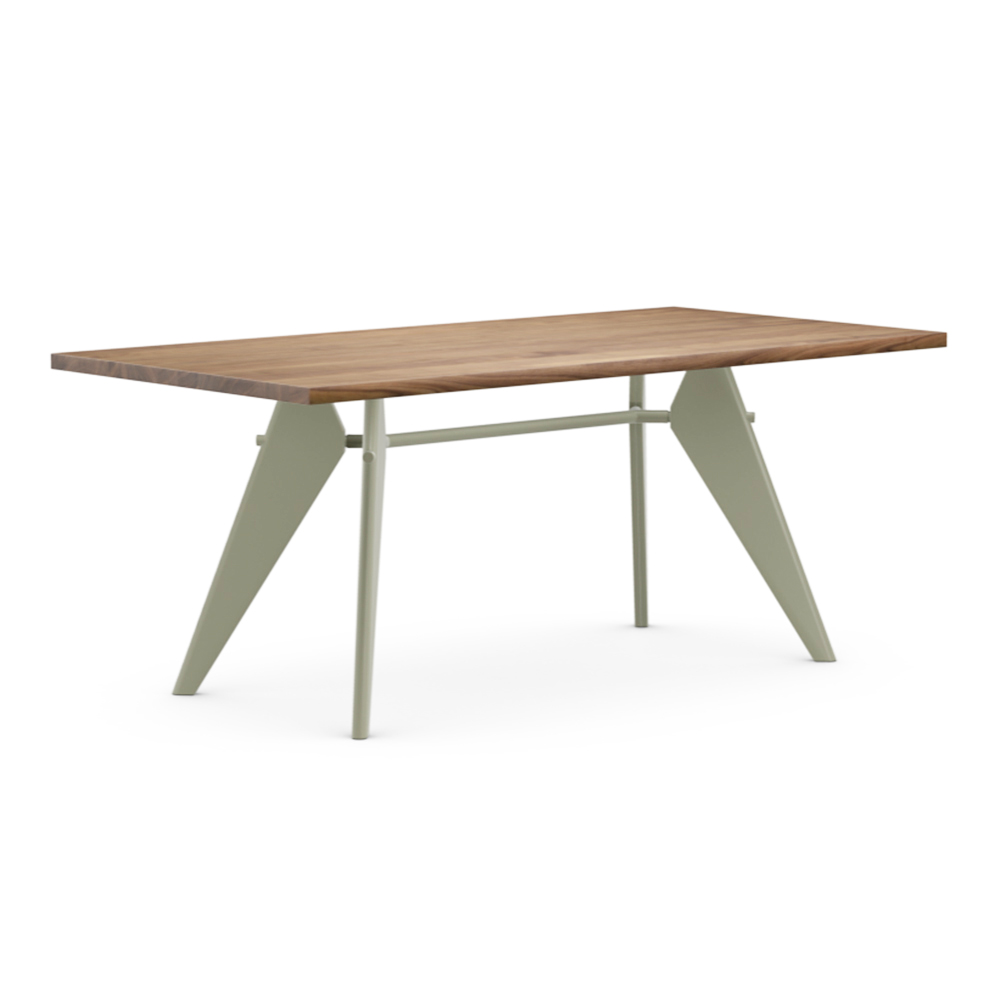 EM Table 餐桌/工作桌(胡桃木、雪松綠椅腳、180 公分) | 北歐櫥窗 NORDIC