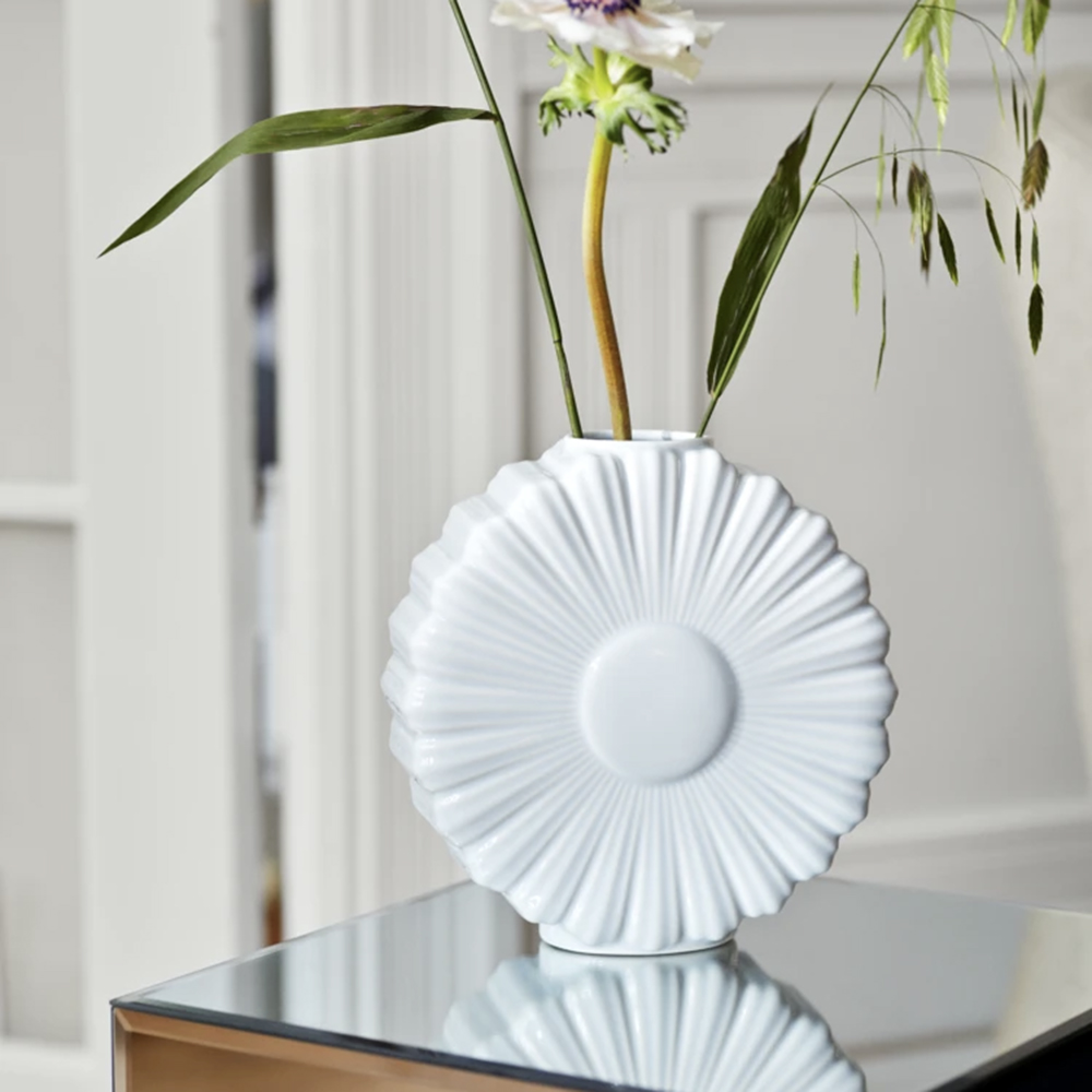 Daisy 雛菊陶瓷花器（H21cm、白） | 北歐櫥窗NORDIC