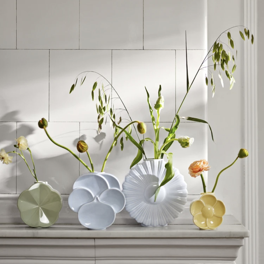 Daisy 雛菊陶瓷花器（H21cm、白） | 北歐櫥窗NORDIC